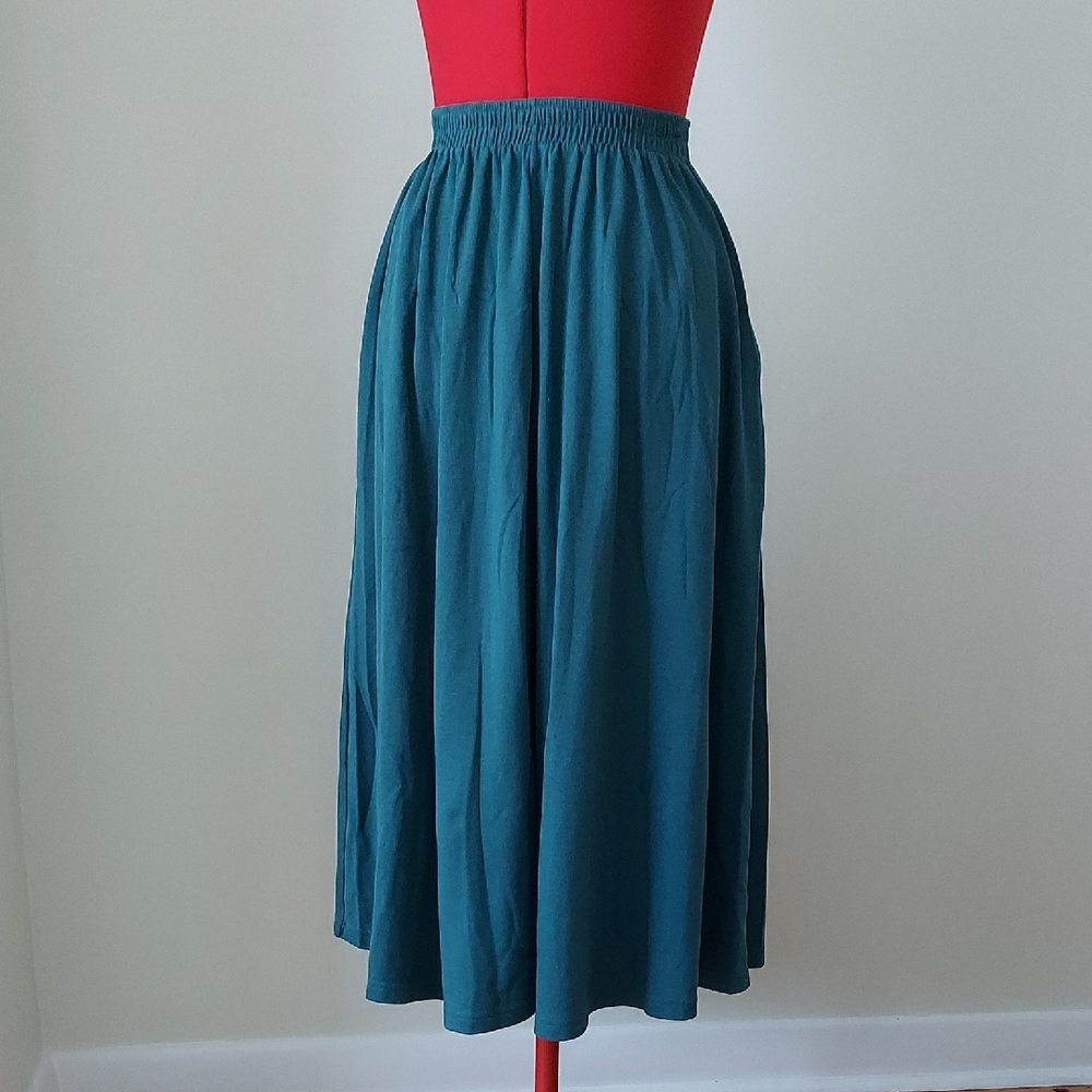 Vintage Weekenders Teal A-Line Skirt